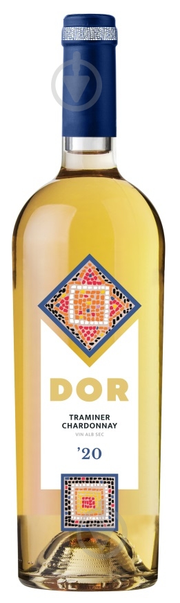 Вино Bostavan DOR Traminer & Chardonnay белое сухое 0,75 л - фото 1