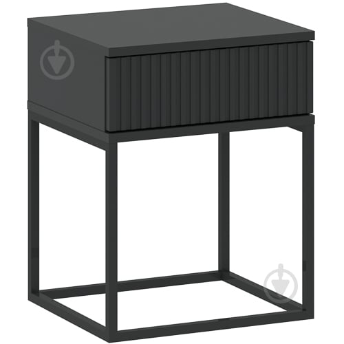 Тумба приліжкова Intermeble CADRO 1ш 400x520x390 мм антрацит(5003336ANT) - фото 1
