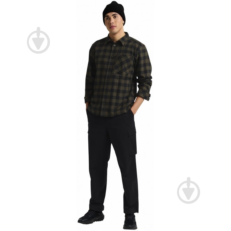 Рубашка Jack Wolfskin LITE FLANNEL SHIRT M A65026_T0328 р. XL черный хаки - фото 1