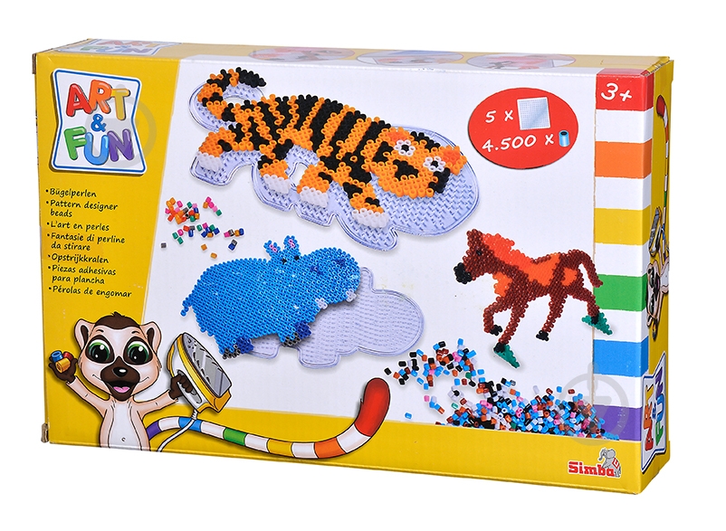 Термомозаика Simba Веселый зоопарк 4500 элементов 6374279 - фото 1