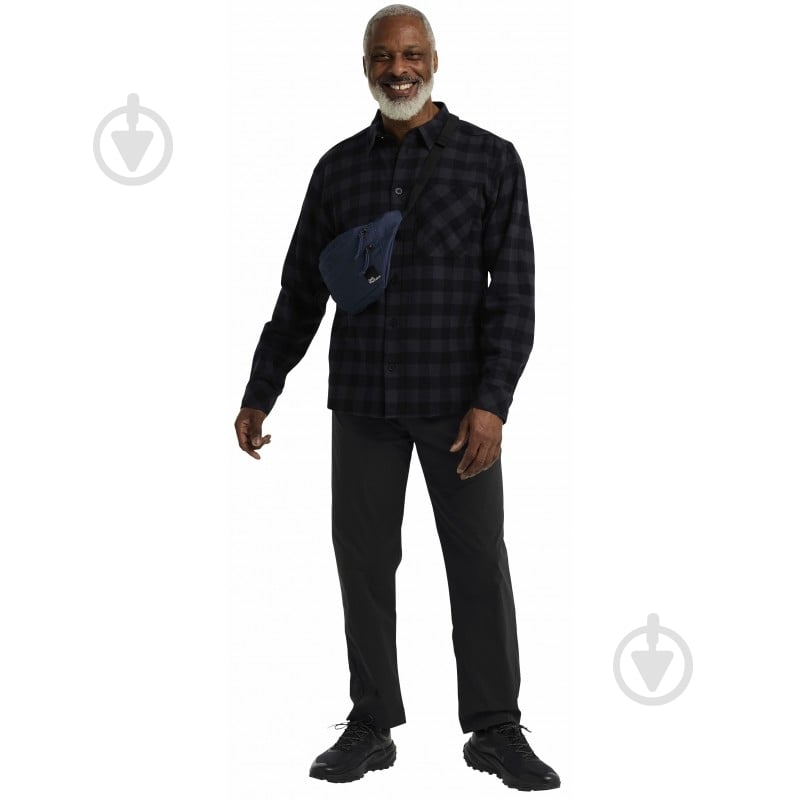 Сорочка Jack Wolfskin LITE FLANNEL SHIRT M A65026_T0156 р. M чорний із сірим - фото 3 Сорочка Jack Wolfskin LITE FLANNEL SHIRT M A65026_T0156 р. M чорний із сірим - фото 3