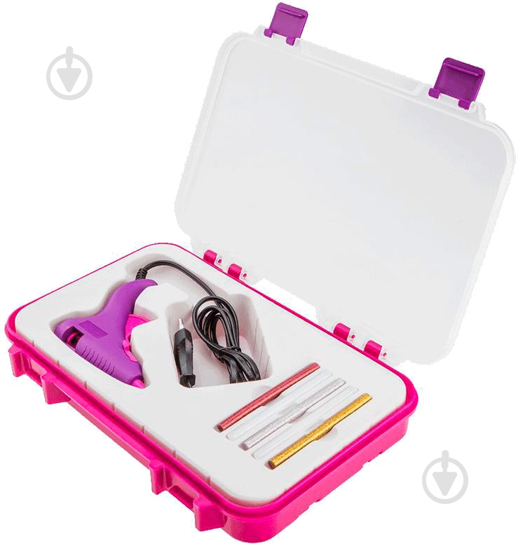 Пистолет клеевой Topex Creator кейс клей 5 шт 42E505 - фото 1 Пистолет клеевой Topex Creator кейс клей 5 шт 42E505 - фото 1