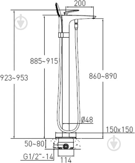 Смеситель для ванны VOLLE 12-33-101 - фото 2 Смеситель для ванны VOLLE 12-33-101 - фото 2