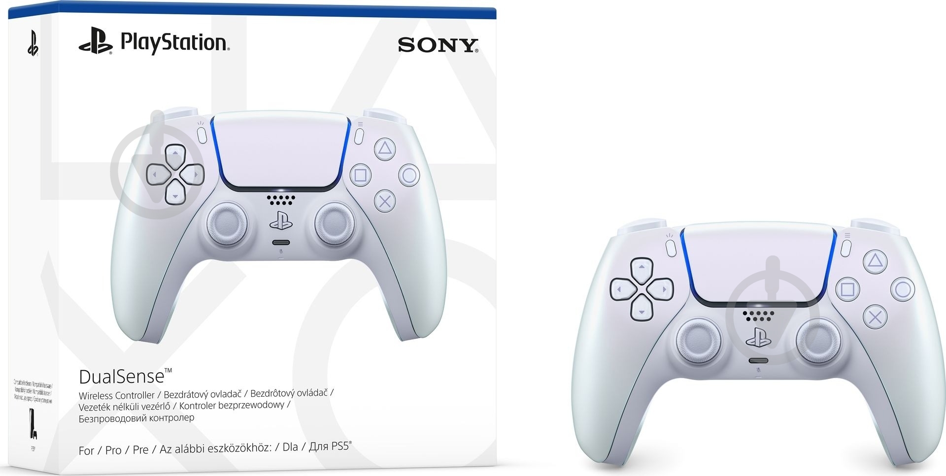 Геймпад беспроводной Sony DualSense для PS5 Chroma Pearl - фото 2