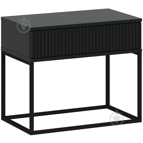 Тумба приліжкова Intermeble CADRO 1ш 600x520x390 мм антрацит - фото 1