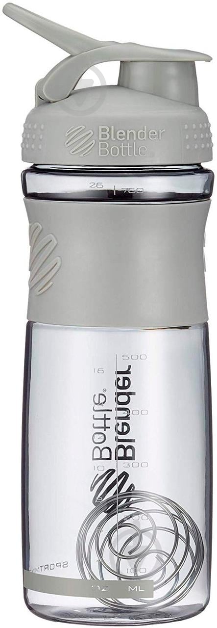 Шейкер Blender Bottle Sport Mixer 820 мл grey - фото 3