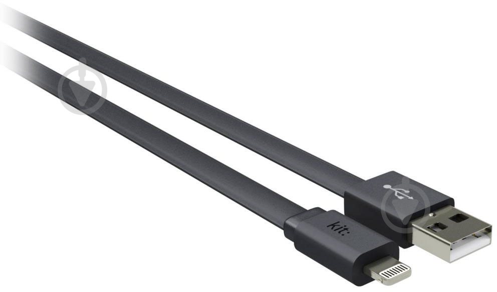 Кабель Kit Lightning – USB 2.0 1 м серый (IP5USBFRESHGY) - фото 1