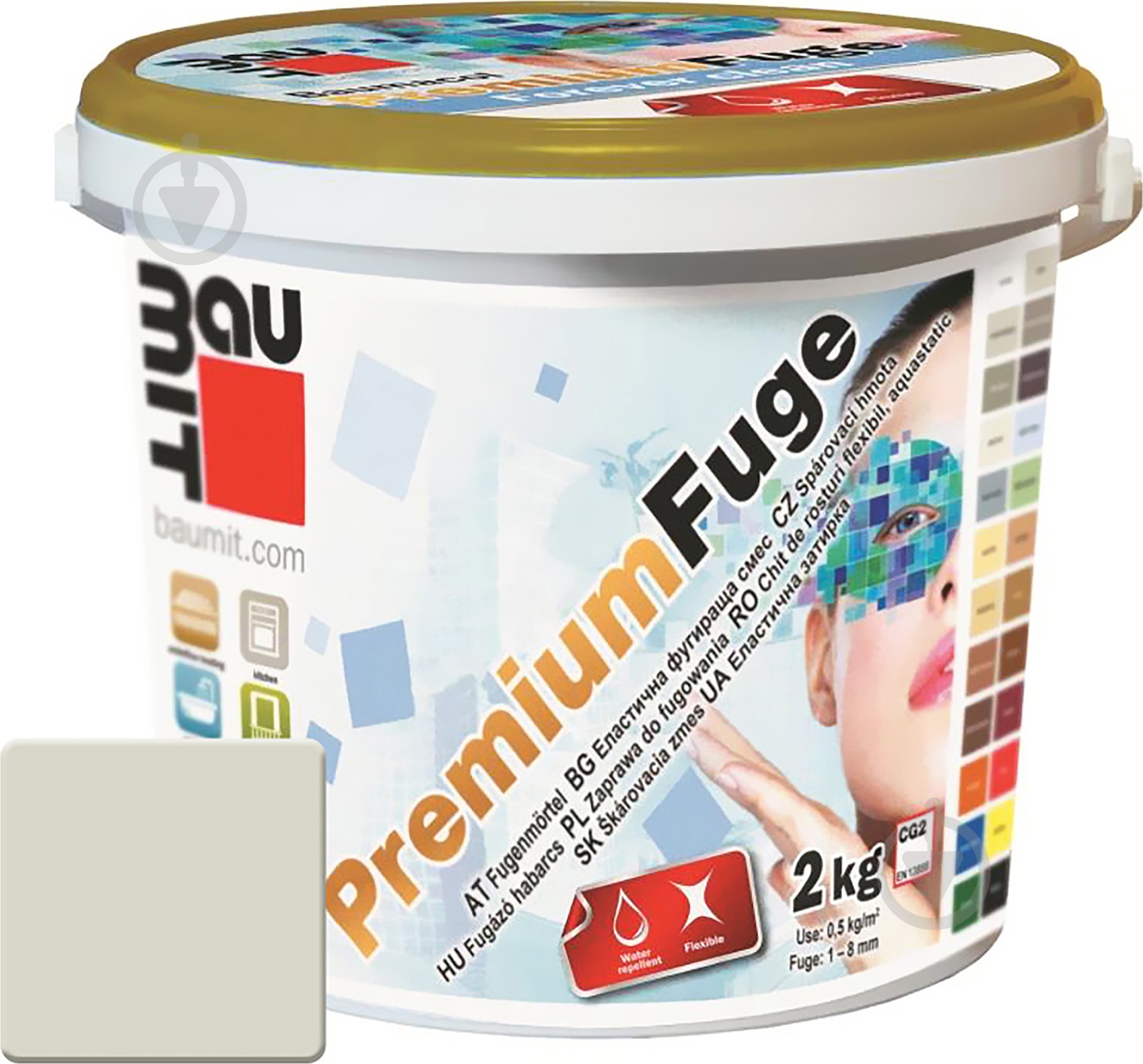 Фуга Baumit PremiumFuge 2 кг серый - фото 1 Фуга Baumit PremiumFuge 2 кг серый - фото 1