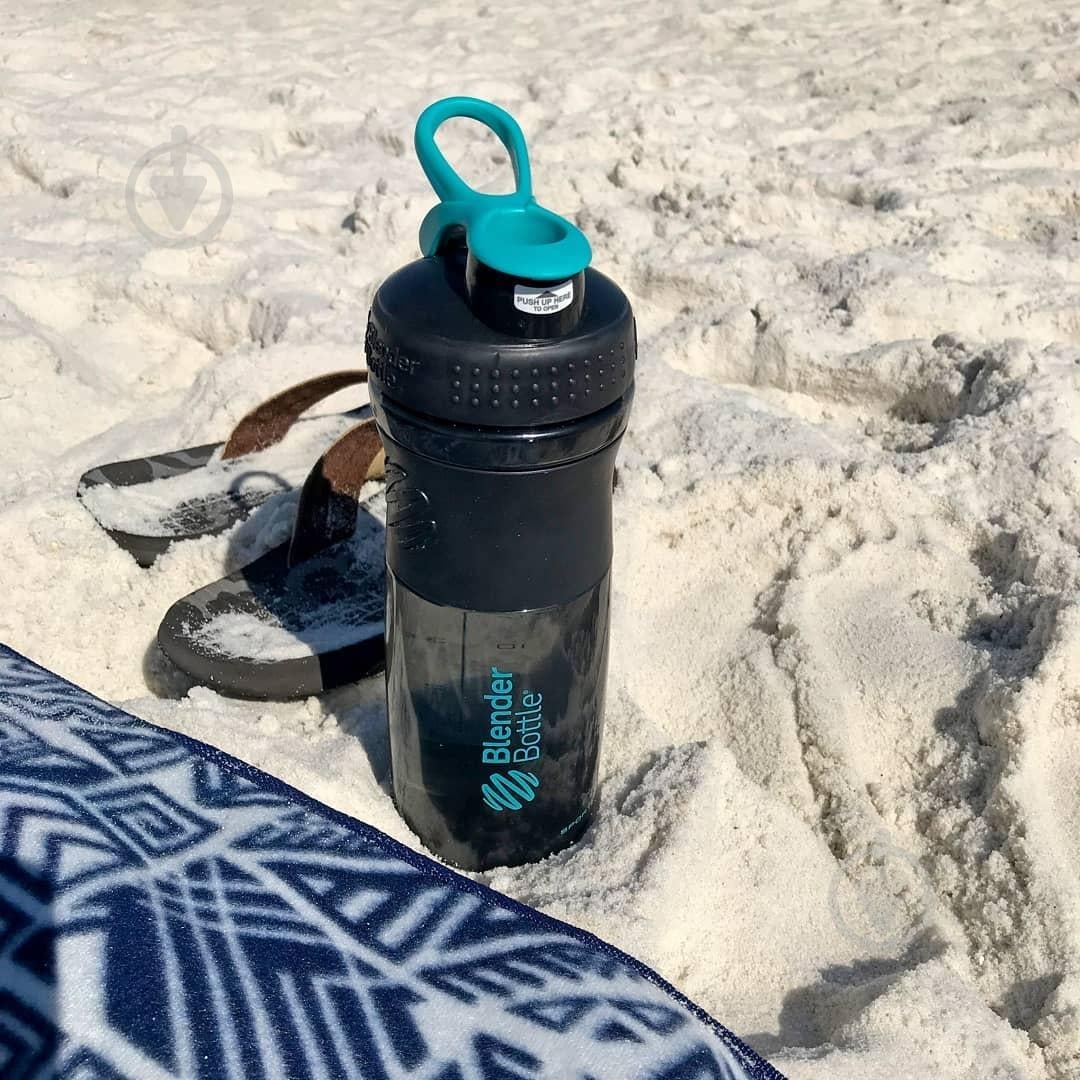 Шейкер Blender Bottle Sport Mixer 820 мл black/teal - фото 9