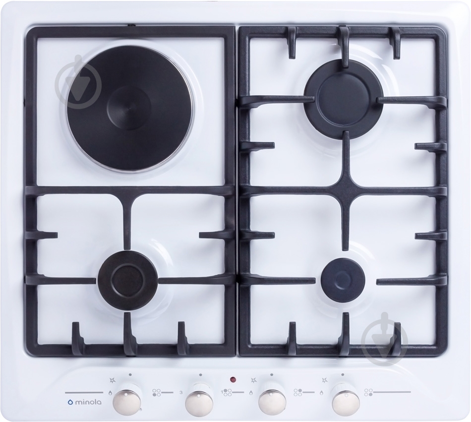 Варильна поверхня комбінована Minola MKM 63024 WH - фото 1