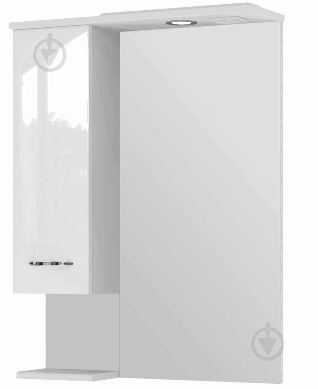 Зеркало со шкафчиком ЮВЕНТА Ріо2 - 60 левое - фото 1