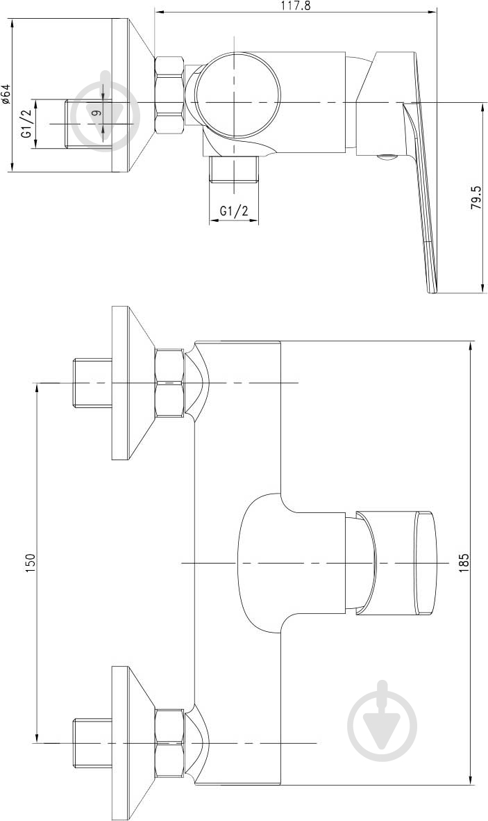 Змішувач для душу Imprese Lesna (15070) - фото 2