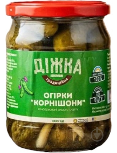 Огурцы Корнишоны 480 г - фото 1 Огурцы Корнишоны 480 г - фото 1