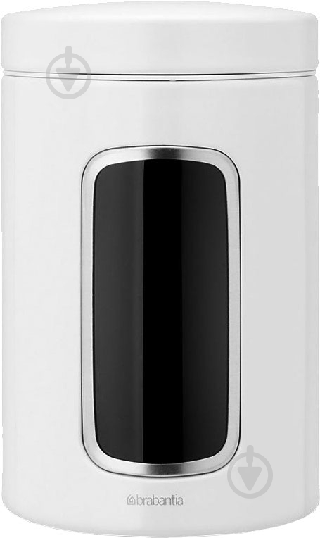 Банка с крышкой Brabantia Canisters 1,4 л белая 491009 - фото 1
