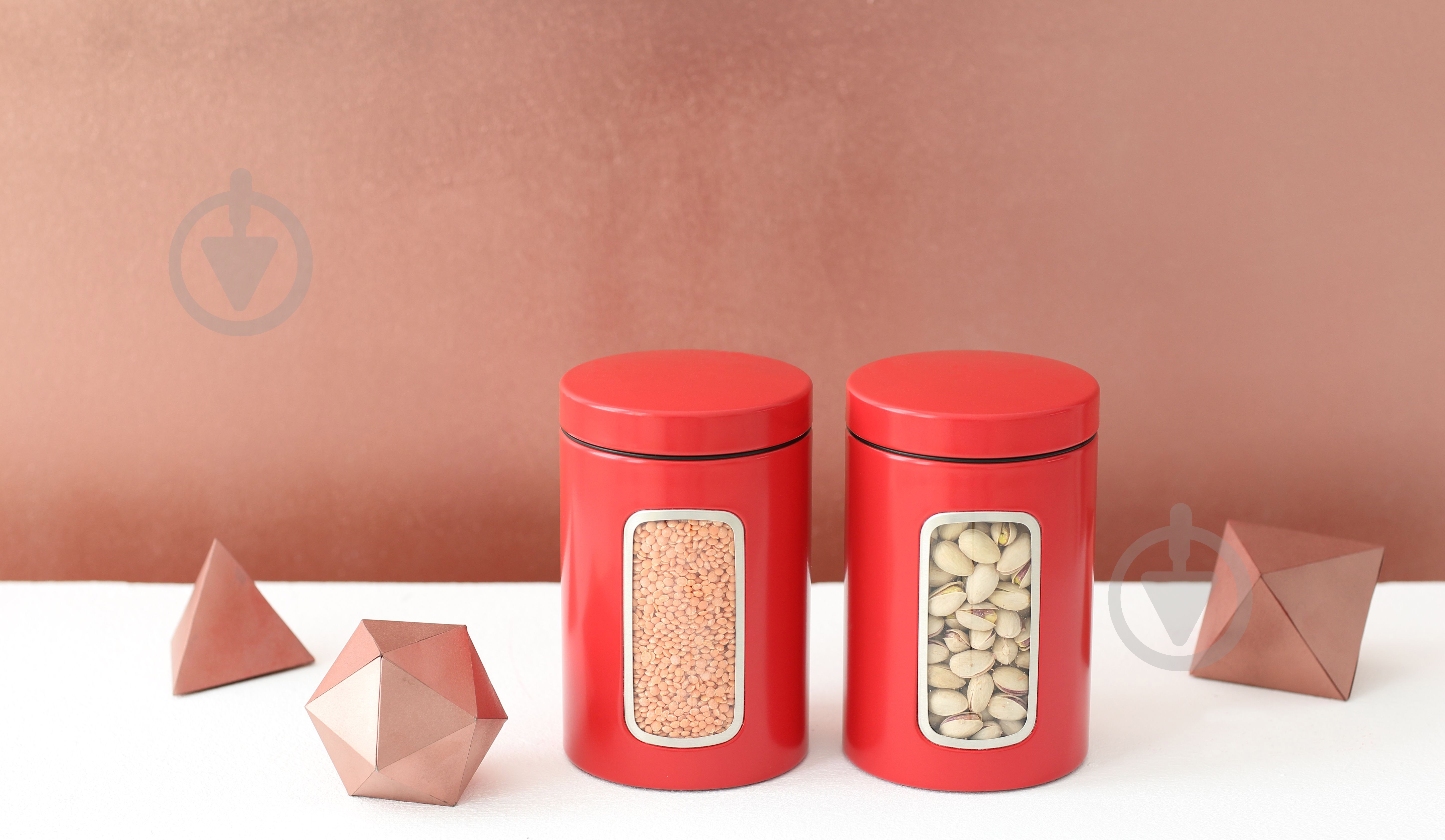 Банка Brabantia Canisters 1,4 л красная - фото 2