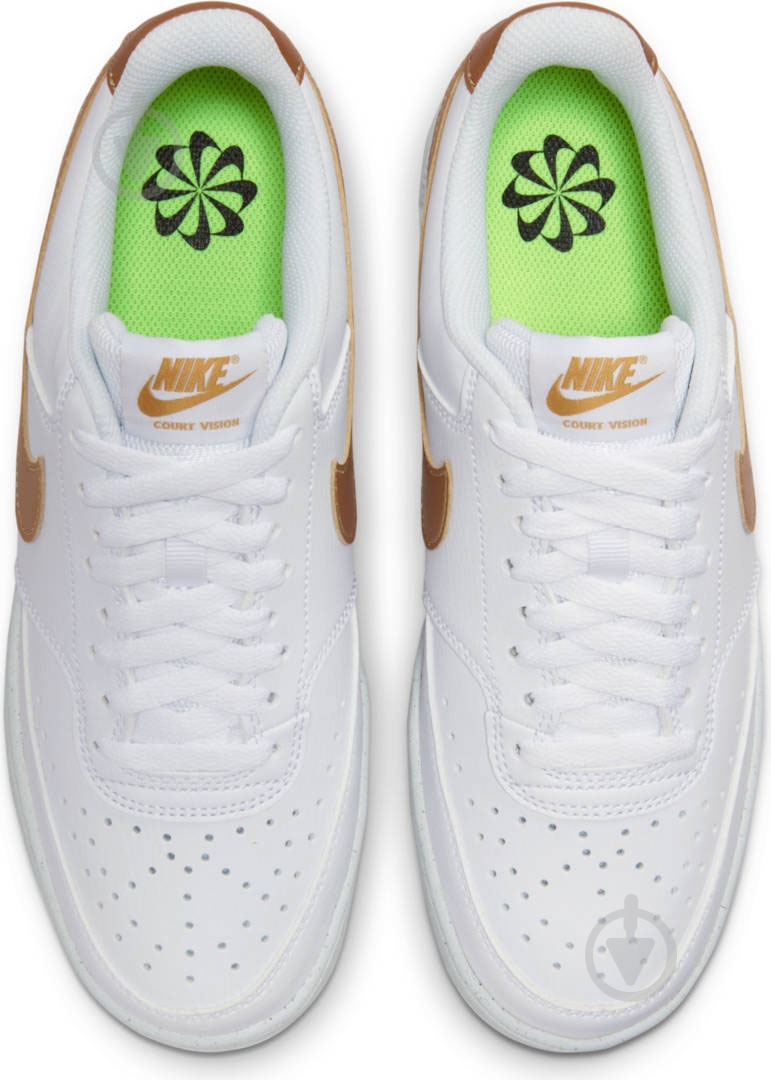 Кроссовки женские демисезонные Nike Court Vision Low Next Nature DH3158-105 р.39 белые - фото 6