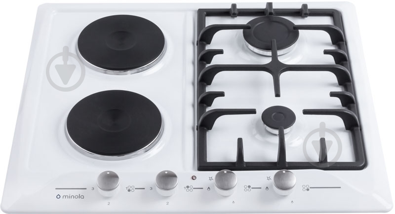 Варочная поверхность комбинированная Minola MKM 62024 WH - фото 2 Варочная поверхность комбинированная Minola MKM 62024 WH - фото 2