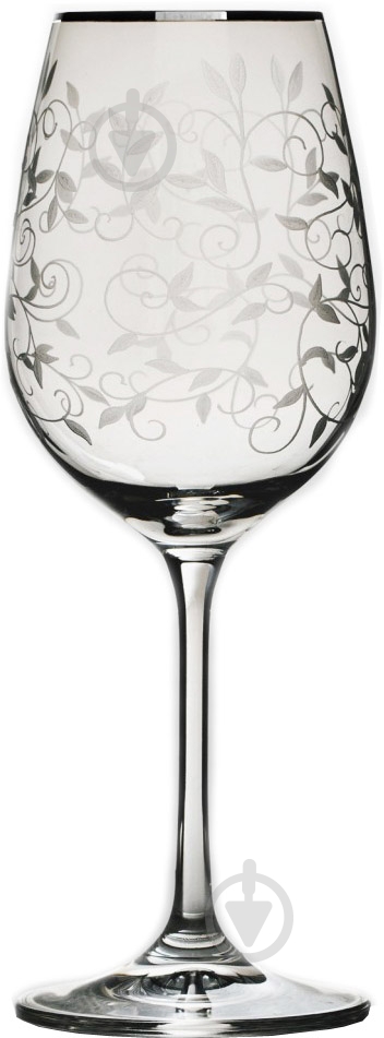 Набір бокалів для вина Bohemia Lido платина 350 мл 6 шт. - фото 1