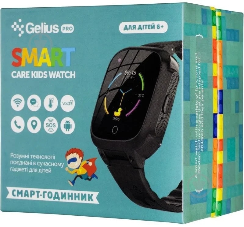 Смарт-часы детские Gelius Care з GPS трекером black (GP-PK004) - фото 20