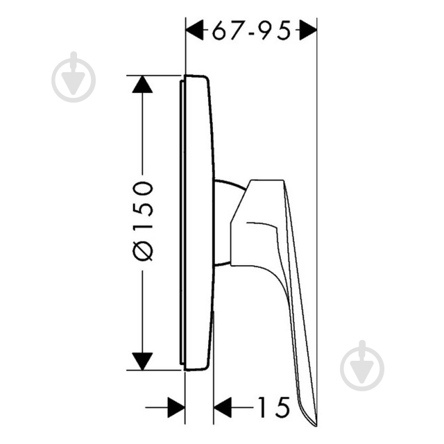 Смеситель для душа Hansgrohe Logis E 71608000 хром - фото 2