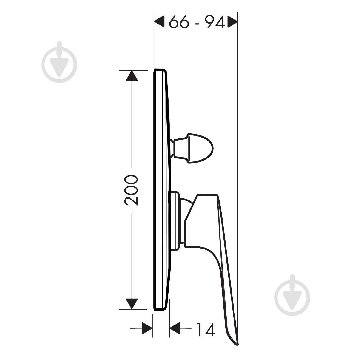 Смеситель для ванны Hansgrohe Logis E 71408000 хром - фото 2 Смеситель для ванны Hansgrohe Logis E 71408000 хром - фото 2