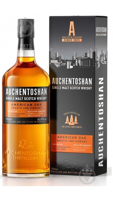 Виски Auchentoshan AMERICAN OAK 0,7 л - фото 1 Виски Auchentoshan AMERICAN OAK 0,7 л - фото 1