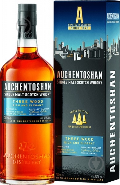 Віскі Auchentoshan Three Wood 0,7 л - фото 1