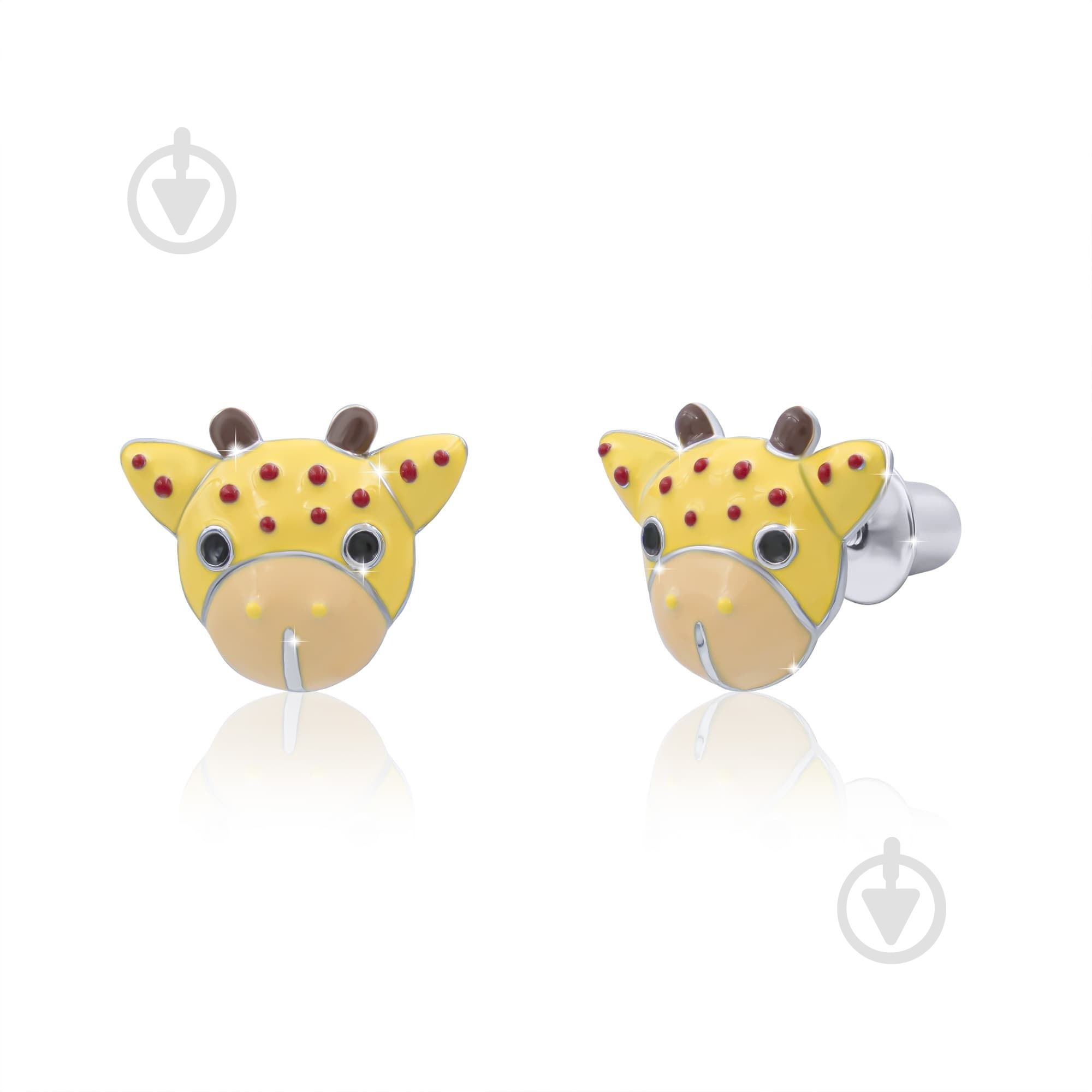 Серьги-пусеты UMa&UMi Жираф - фото 1 Серьги-пусеты UMa&UMi Жираф - фото 1