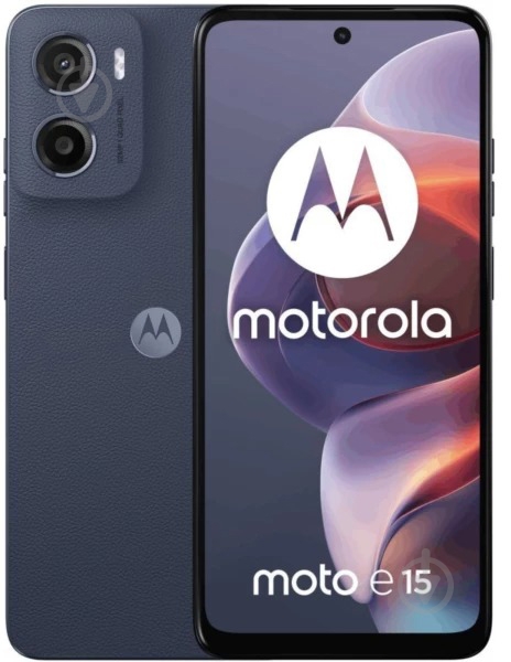 Смартфон Motorola E15 2/64GB denim blue (1173362) - фото 1