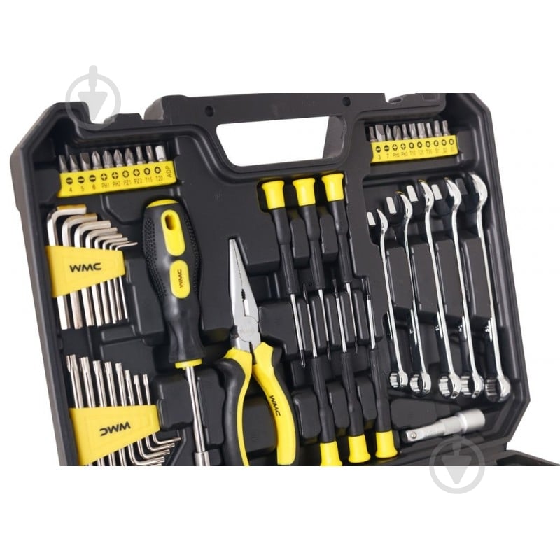 Набор ручного инструмента WMC TOOLS 1/4"; 3/8" 128 шт. 30128 - фото 2
