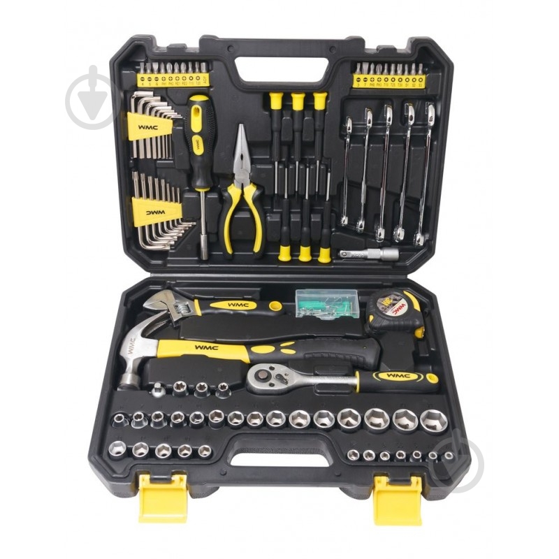 Набор ручного инструмента WMC TOOLS 1/4"; 3/8" 128 шт. 30128 - фото 4