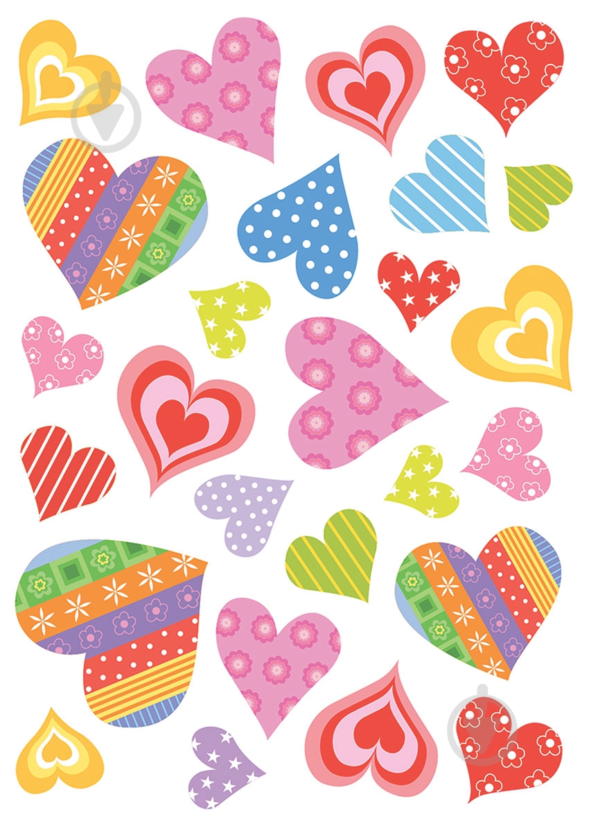 Декоративная наклейка Сердечка - фото 1