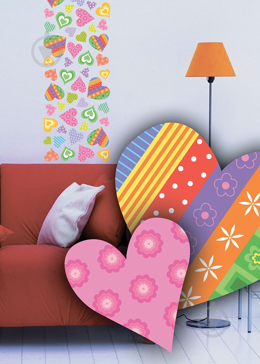 Декоративная наклейка Сердечка - фото 2