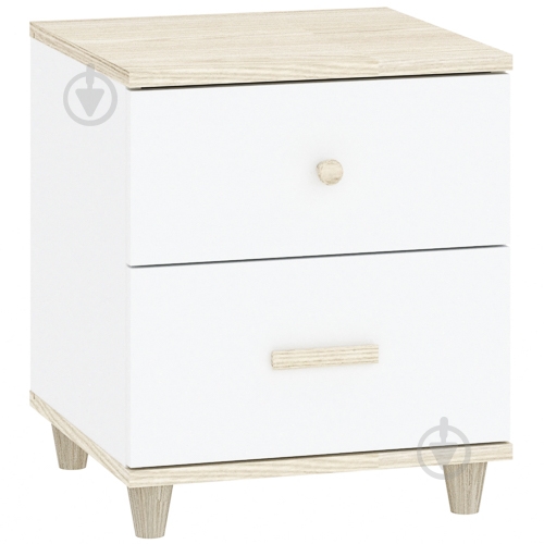 Тумба прикроватная Intermeble GOODY 2ш 400x528x400 мм акация/белый - фото 1 Тумба прикроватная Intermeble GOODY 2ш 400x528x400 мм акация/белый - фото 1