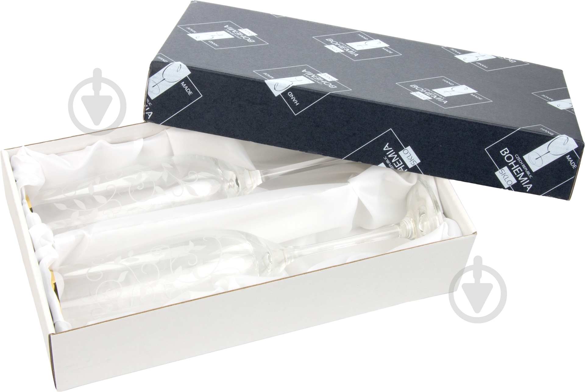 Набор бокалов для шампанского Bohemia Lido золото 190 мл 2 шт. - фото 3