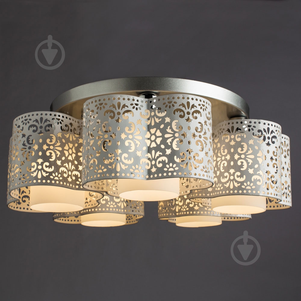 Люстра потолочная Arte Lamp Helen 5x40 Вт E27 белый A8348PL-5WH - фото 2