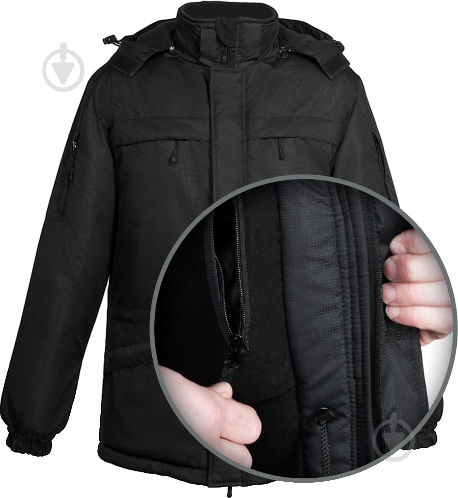 Куртка чоловіча зимова TORNADO Штурман Зимова Р 52-54. Зріст 182-188см р.L чорна - фото 5 Куртка чоловіча зимова TORNADO Штурман Зимова Р 52-54. Зріст 182-188см р.L чорна - фото 5