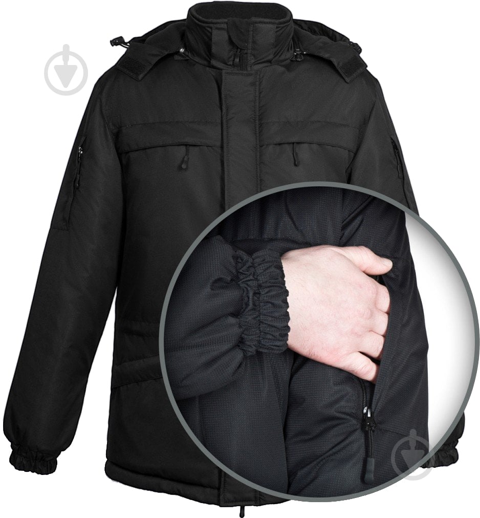 Куртка чоловіча зимова TORNADO Штурман Зимова Р 52-54. Зріст 182-188см р.L чорна - фото 9 Куртка чоловіча зимова TORNADO Штурман Зимова Р 52-54. Зріст 182-188см р.L чорна - фото 9