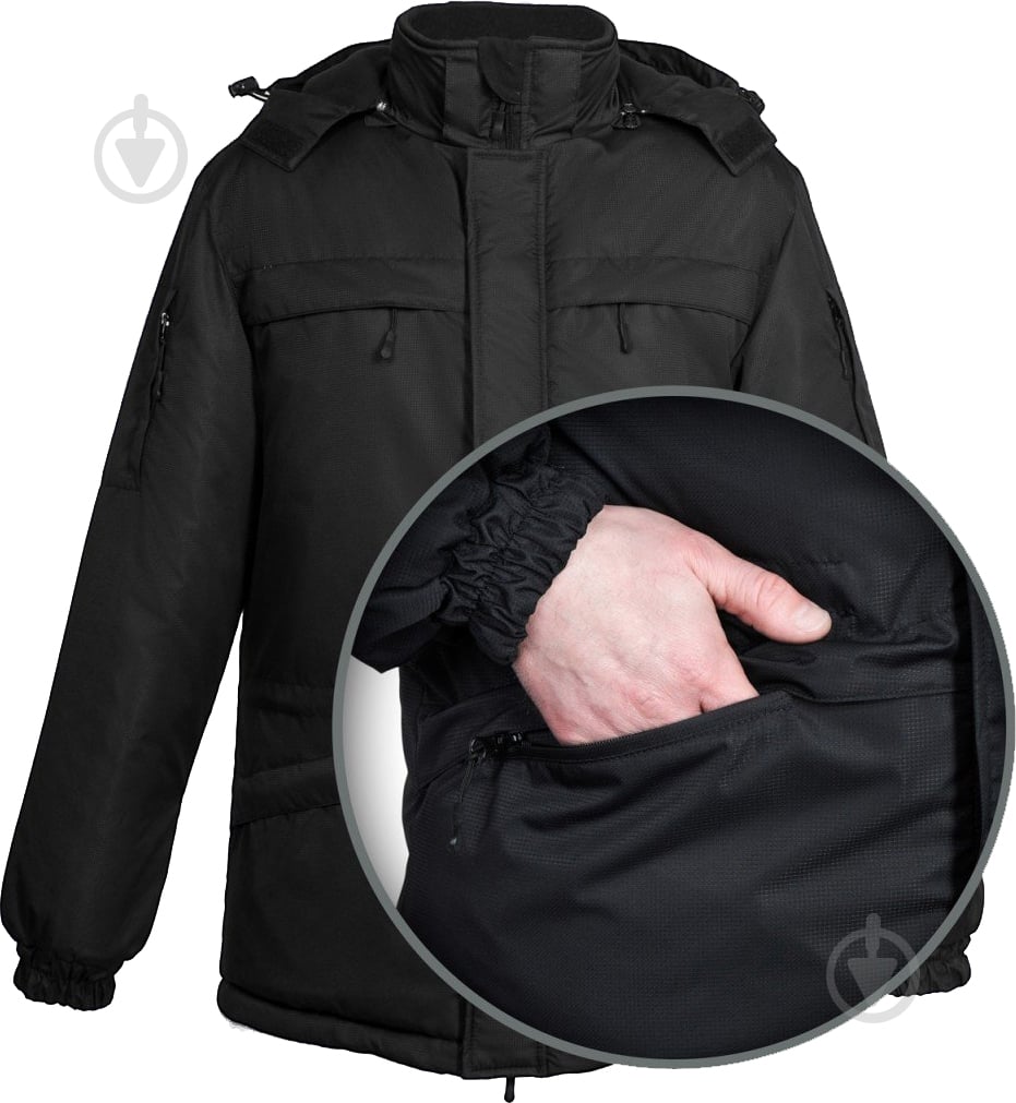 Куртка чоловіча зимова TORNADO Штурман Зимова Р 52-54. Зріст 182-188см р.L чорна - фото 8 Куртка чоловіча зимова TORNADO Штурман Зимова Р 52-54. Зріст 182-188см р.L чорна - фото 8