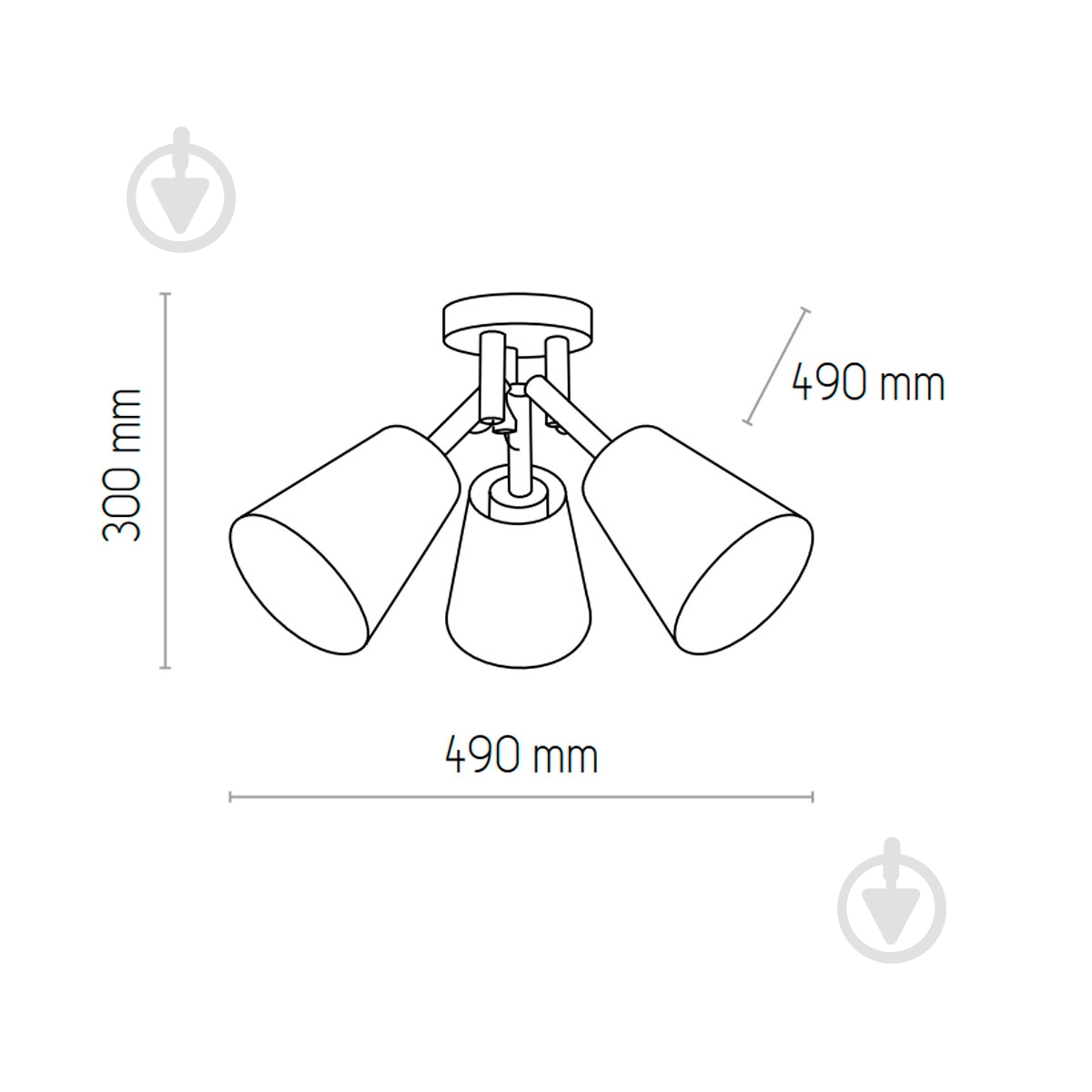 ВИТРИНА! Бра TK Lighting Vaio 1PL-574 3x15 Вт E27 бук/лен - фото 2 ВИТРИНА! Бра TK Lighting Vaio 1PL-574 3x15 Вт E27 бук/лен - фото 2