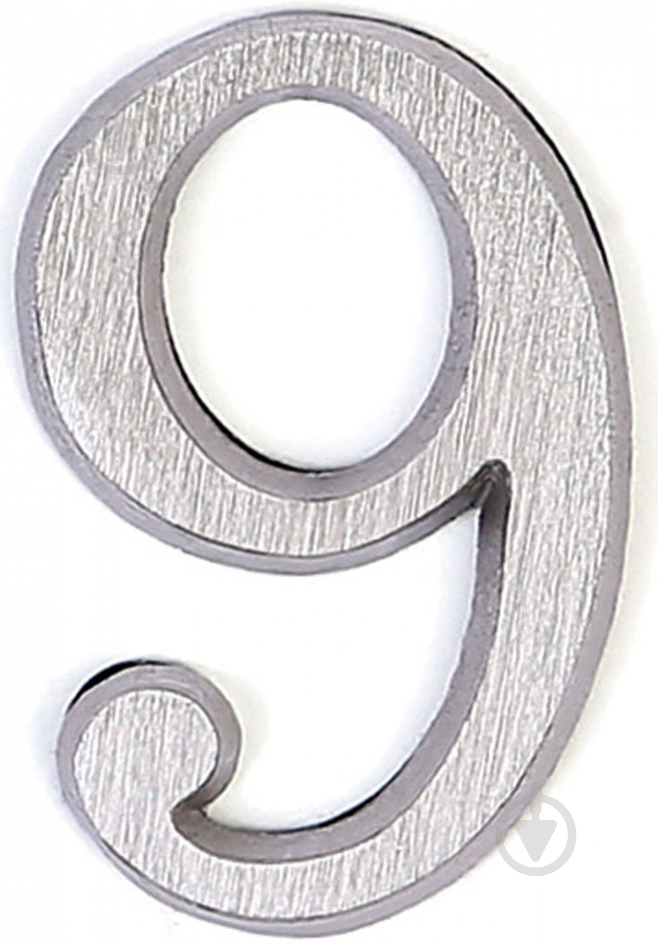 Цифра 9 латунь никель 50 мм Larvij LNB5 BLN #9 - фото 1