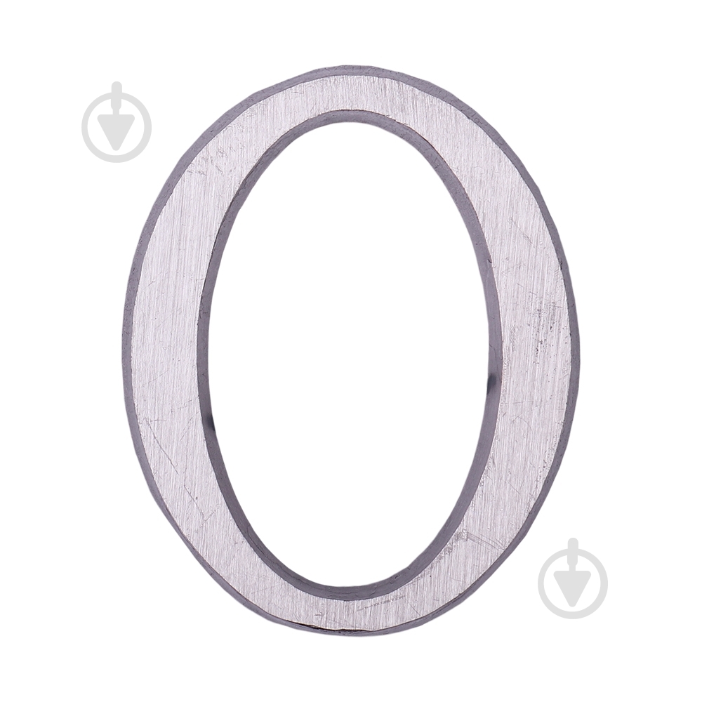 Цифра O латунь никель 50 мм Larvij LNB5 BLN #0 - фото 1