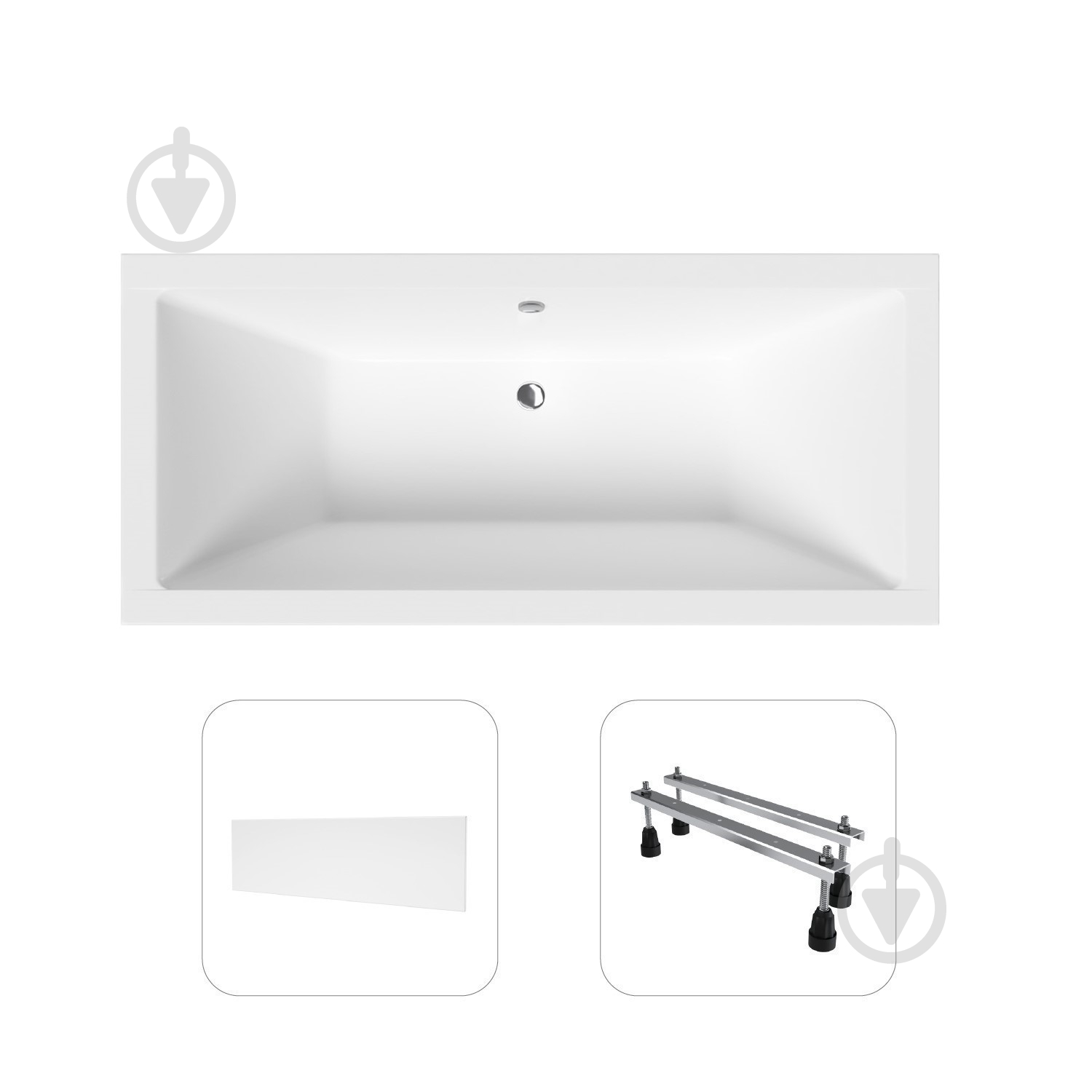 Ванна акриловая Helmken Alvaro HM390218PD94 174х79,5 см - фото 1 Ванна акриловая Helmken Alvaro HM390218PD94 174х79,5 см - фото 1