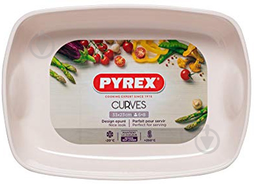 Форма для запекания Pyrex Curves 23x33 см CU33RR8 - фото 1
