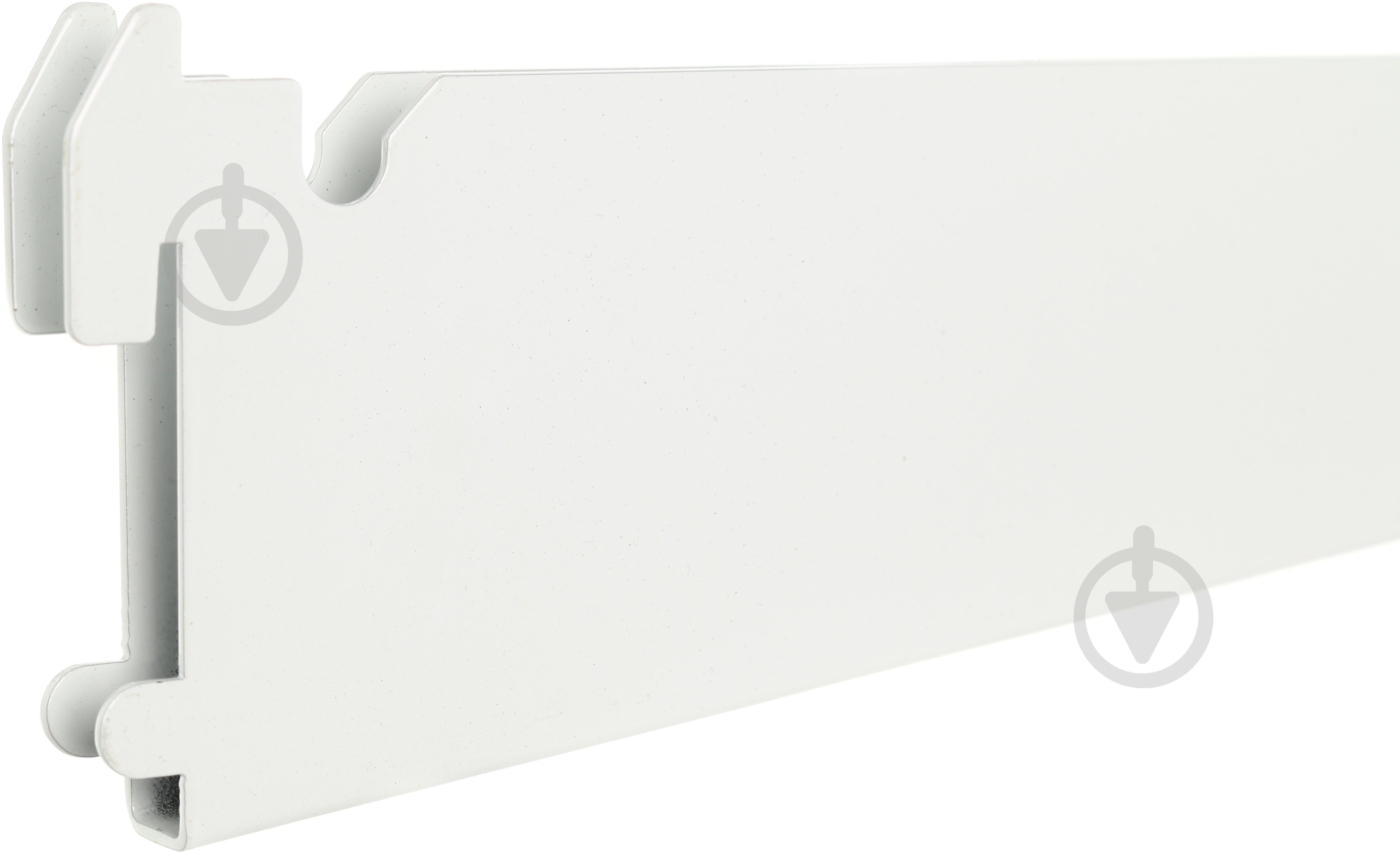 Кронштейн к гардеробной системе Kolchuga 406 мм двойной для металлической полки белый - фото 3