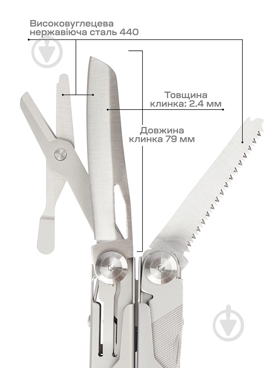 Мультитул ACTIVE Launch 3 (12 инструментов) 63.03.97 - фото 4