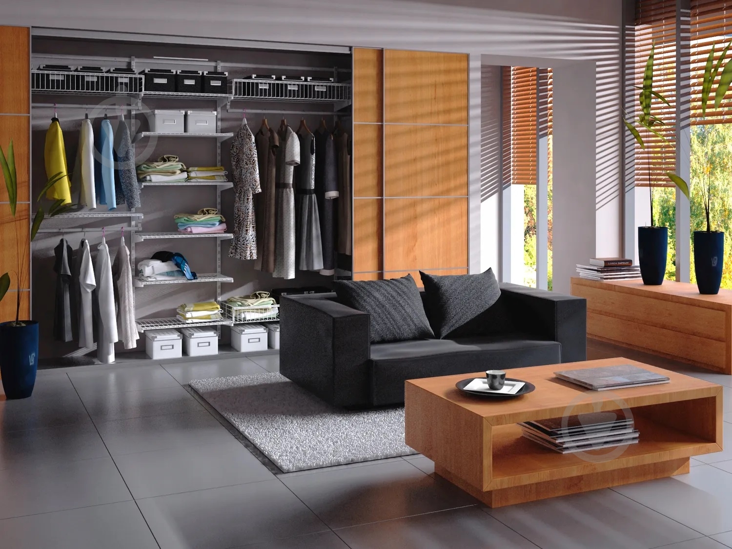 Полка для гардеробной системы Kolchuga 906x406 мм белый - фото 8