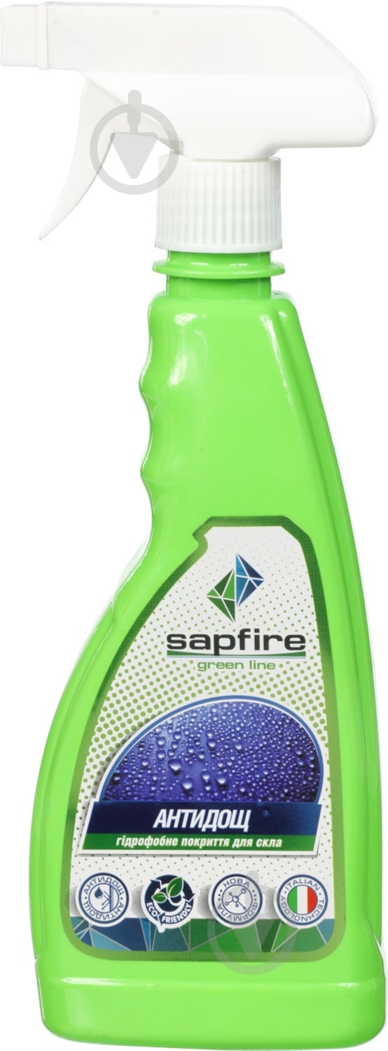 Антидождь Sapfire Green Line 500 мл - фото 1 Антидождь Sapfire Green Line 500 мл - фото 1