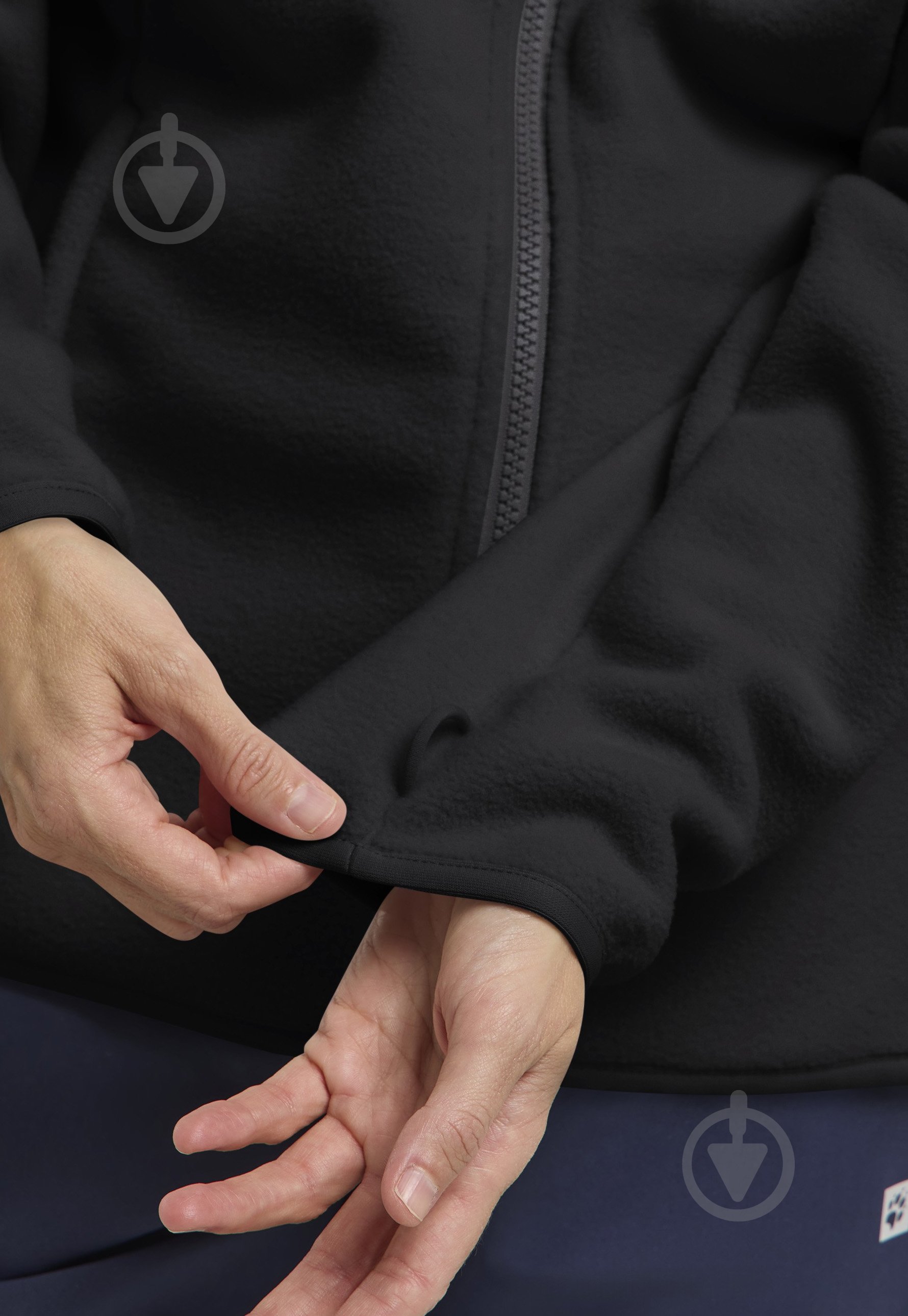 Кофта Jack Wolfskin MOONRISE FZ W A63263_6000 р.2XL чорний - фото 5 Кофта Jack Wolfskin MOONRISE FZ W A63263_6000 р.2XL чорний - фото 5