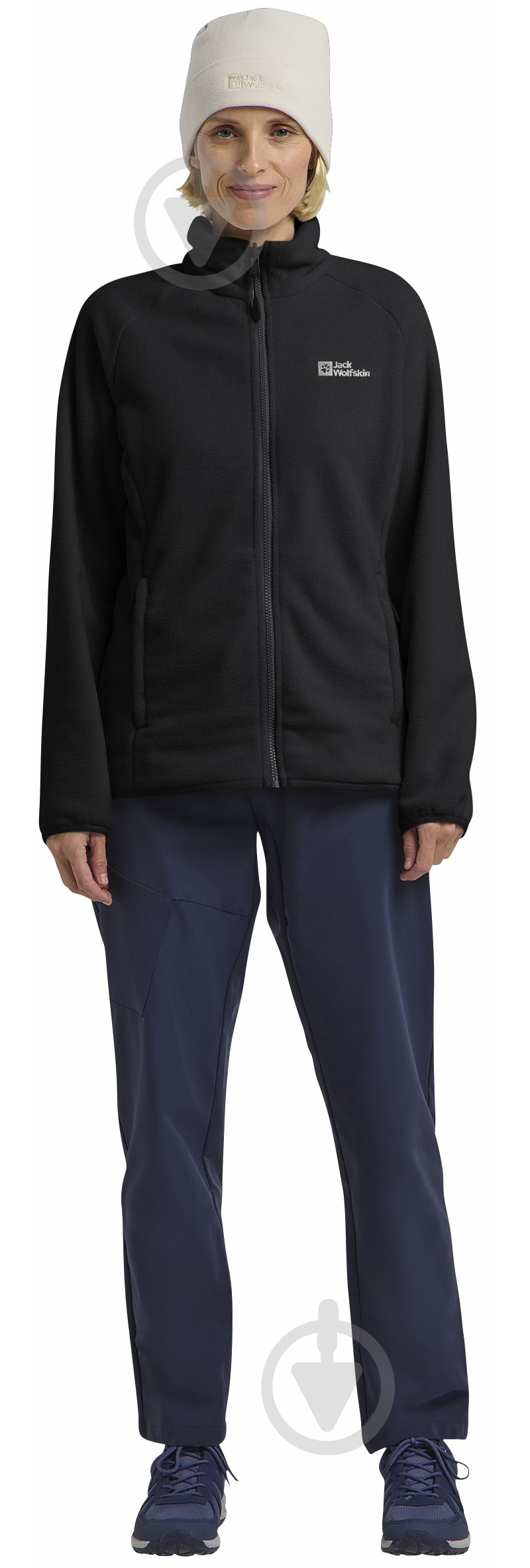 Кофта Jack Wolfskin MOONRISE FZ W A63263_6000 р.XS чорний - фото 3 Кофта Jack Wolfskin MOONRISE FZ W A63263_6000 р.XS чорний - фото 3